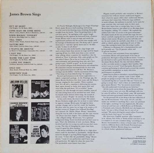 James Brown : Sings Out Of Sight (LP, Album, RE)