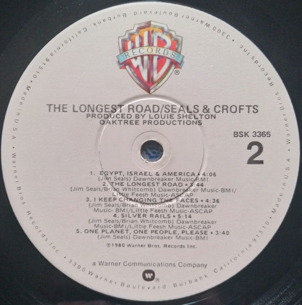Seals & Crofts : The Longest Road (LP, Album, Win)
