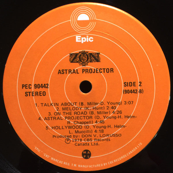 Zon (2) : Astral Projector (LP, Album)