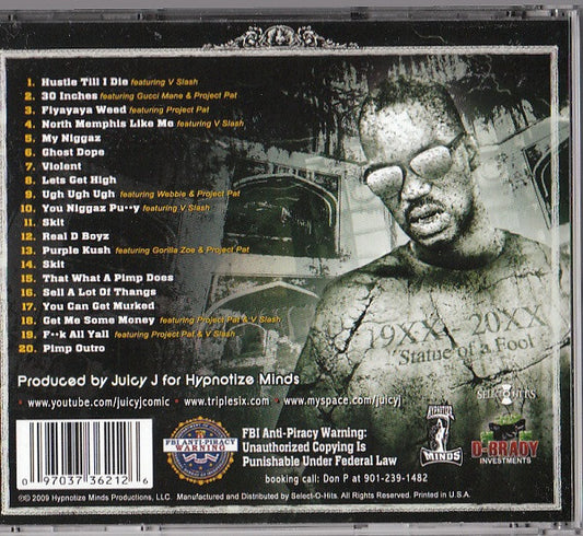 Juicy J of Three 6 Mafia : Hustle Till I Die (CD, Album)