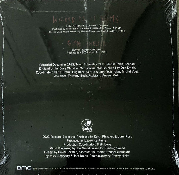 Keith Richards : Live (7", RSD, Single, Ltd, Red)
