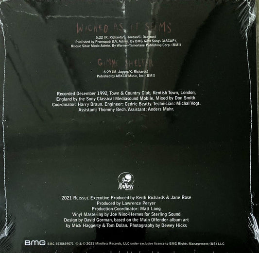 Keith Richards : Live (7", RSD, Single, Ltd, Red)