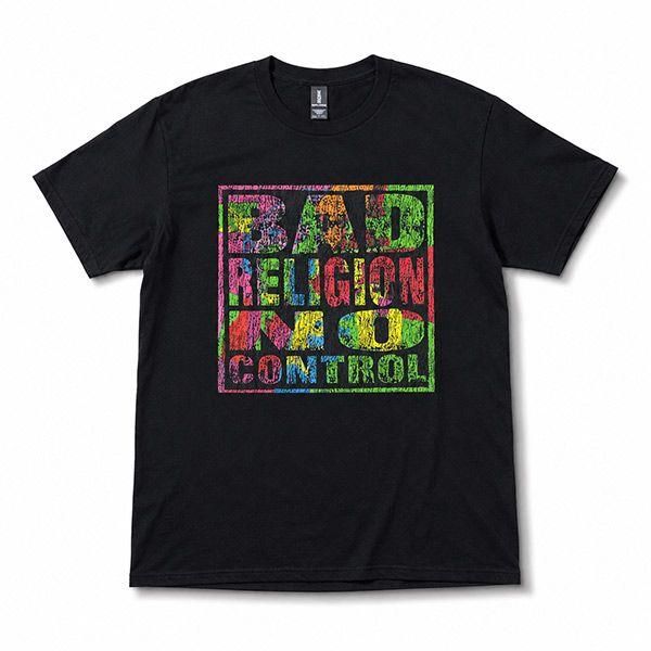 Bad Religion No Control Distress Black T-Shirt