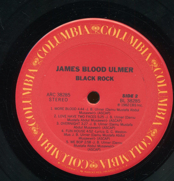 James Blood Ulmer : Black Rock (LP, Album, Pit)