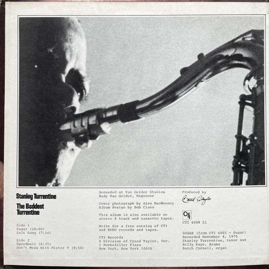 Stanley Turrentine : The Baddest Turrentine (LP, Comp, Pit)