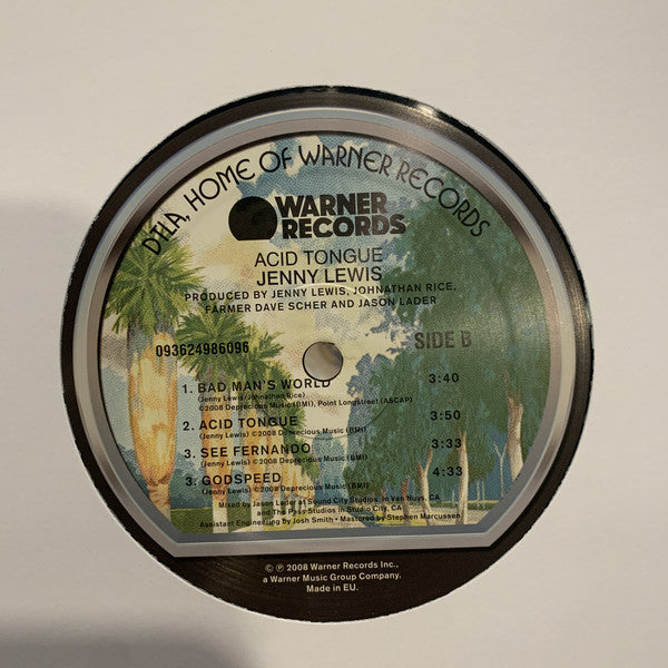 Jenny Lewis : Acid Tongue (LP + LP, S/Sided, Etch + Album, RE, RP)