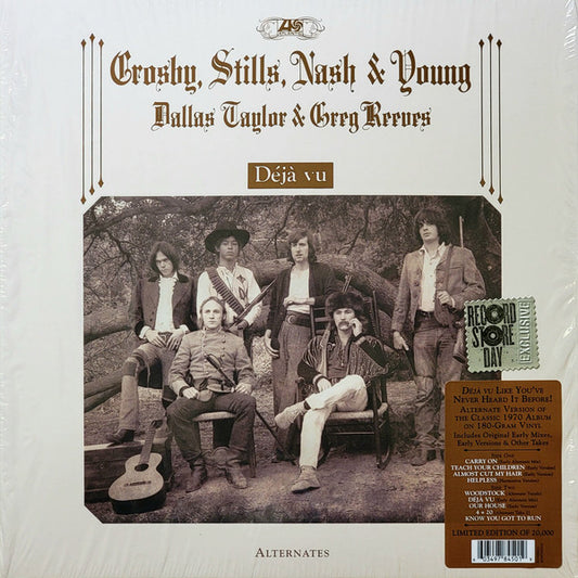 Crosby, Stills, Nash & Young, Dallas Taylor & Greg Reeves : Déjà Vu (Alternates) (LP, RSD, Ltd, 180)