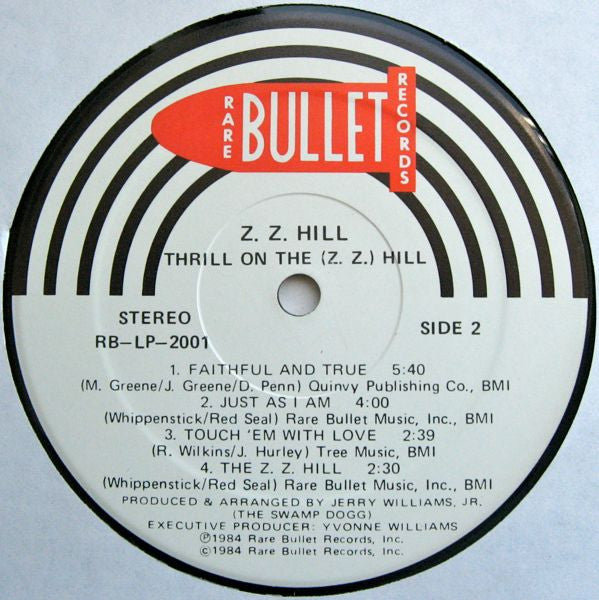 Z. Z. Hill* : Thrill On The Z. Z. Hill (LP, Comp)