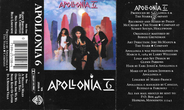 Apollonia 6 : Apollonia 6 (Cass, Album, AR)