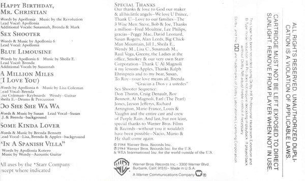 Apollonia 6 : Apollonia 6 (Cass, Album, AR)