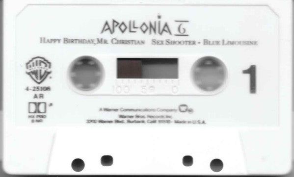 Apollonia 6 : Apollonia 6 (Cass, Album, AR)