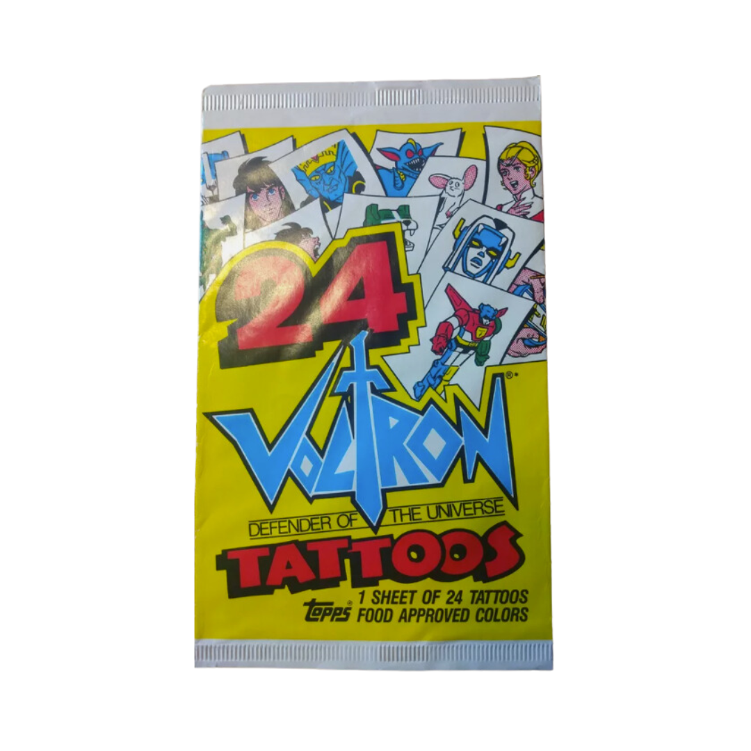 1984 Topps Set of 24 Voltron Tattoos