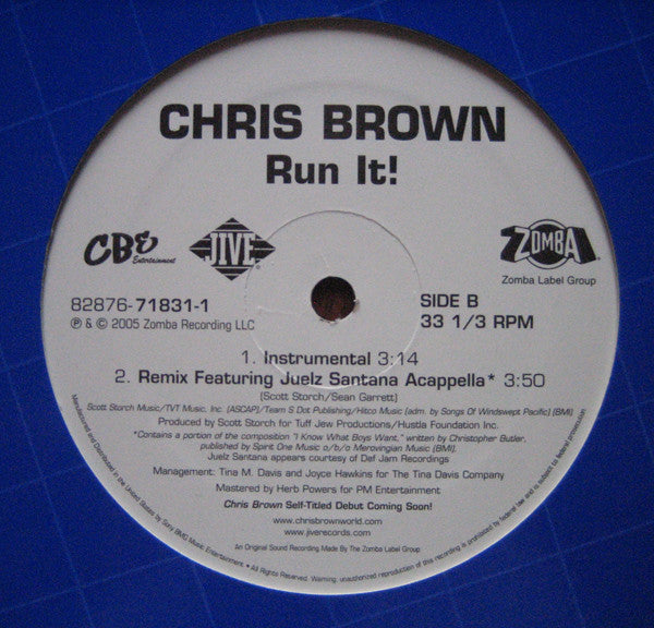 Chris Brown (4) : Run It! (12")