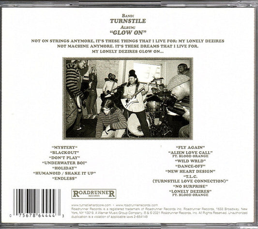 Turnstile (2) : Glow On (CD, Album)