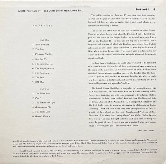 Robert Bryan (2), Marshall Dodge : More Bert And I ... And Other Stories From Down East (LP, Album, Mono)