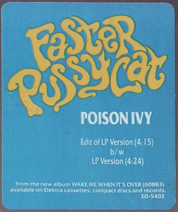 Faster Pussycat : Poison Ivy (12", Promo)