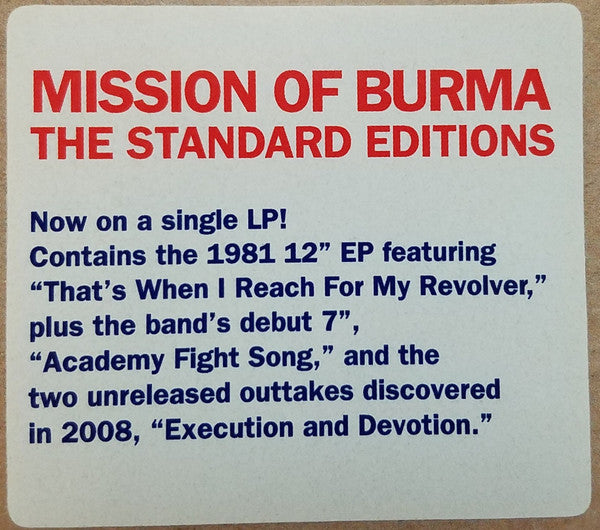 Mission Of Burma : Signals, Calls, And Marches (LP, EP, RE, RM)