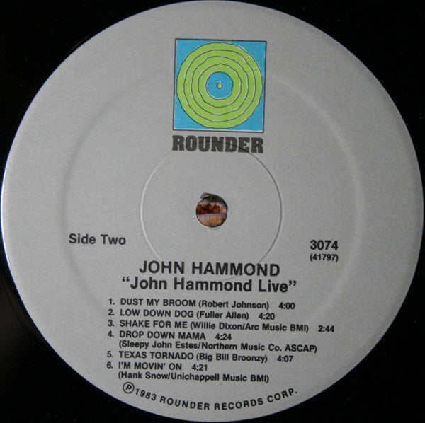 John Hammond* : John Hammond Live (LP, Album)