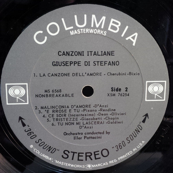 Giuseppe di Stefano : Canzoni Italiane (LP, Album)
