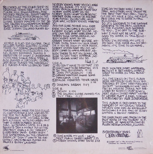 John Hartford : Nobody Knows What You Do (LP, Album, All)