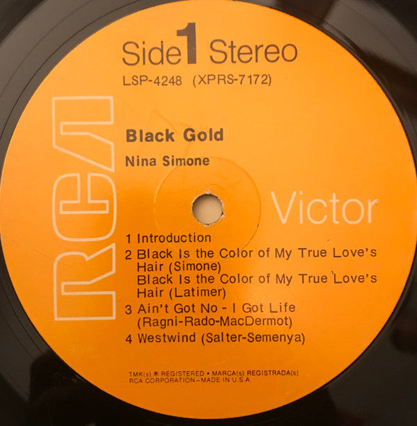 Nina Simone : Black Gold (LP, Album, Ind)