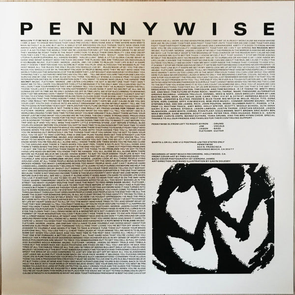 Pennywise : Pennywise (LP, Album, Ltd, RE, Blu)