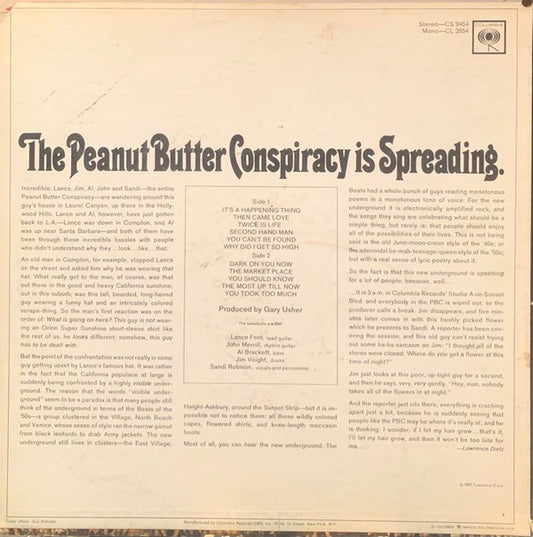 The Peanut Butter Conspiracy : The Peanut Butter Conspiracy Is Spreading. (LP, Album, Mono, San)