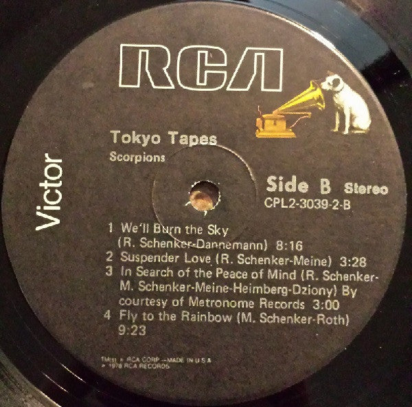 Scorpions : Tokyo Tapes (2xLP, Album, Ind)