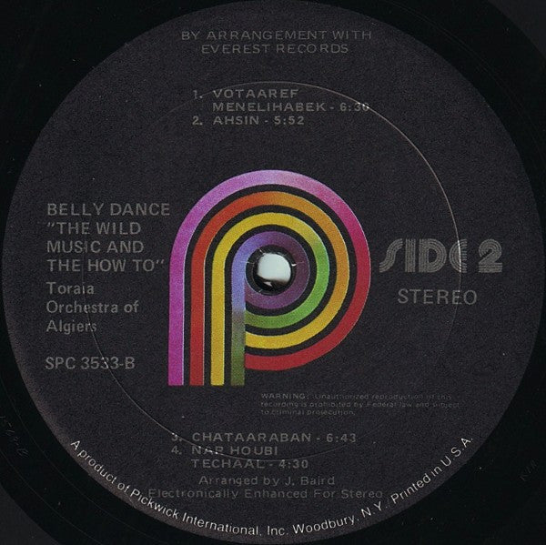 Toraia Orchestra Of Algiers : Belly Dance! (The Wild Music & The How-To!) (LP, Album, RE)