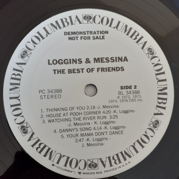 Loggins And Messina : The Best Of Friends (LP, Comp, Promo, San)