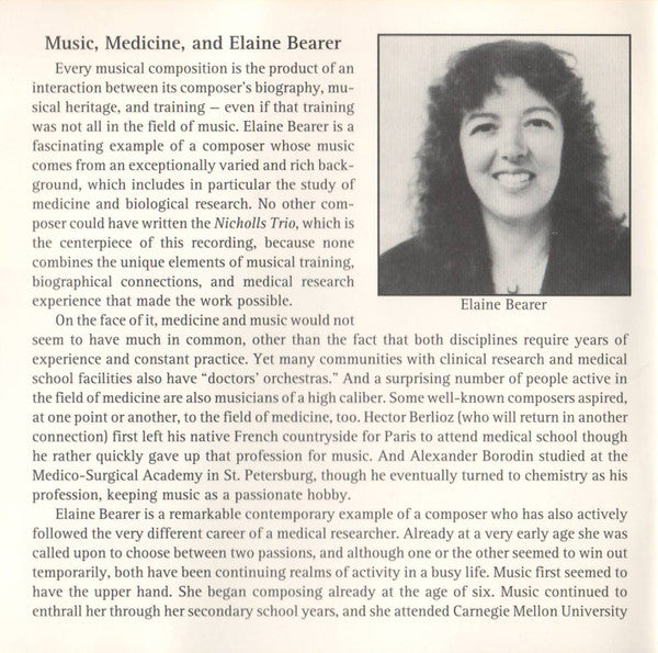 E.L. Bearer* : Bearer Of Music (Music By E.L. Bearer) (CD)