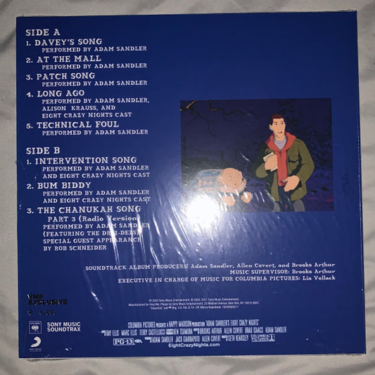 Adam Sandler : Adam Sandler's Eight Crazy Nights Soundtrack (LP, Album, Club, Ltd, Num, Blu)