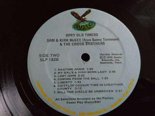 Sam And Kirk McGee* And The Crook Brothers : Opry Old Timers (LP, Album, RE)