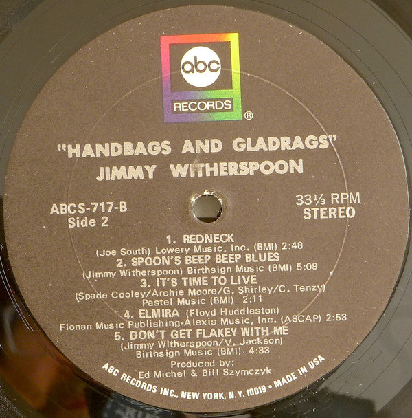 Jimmy Witherspoon : Handbags And Gladrags (LP)