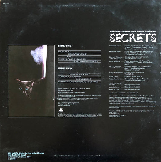 Gil Scott-Heron & Brian Jackson : Secrets (LP, Album, Club, RCA)