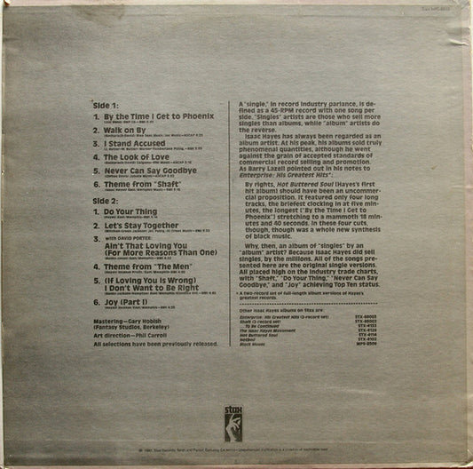 Isaac Hayes : Greatest Hit Singles (LP, Comp)