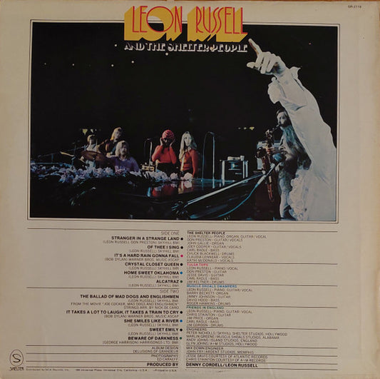 Leon Russell : Leon Russell And The Shelter People (LP, Album, RE, Glo)
