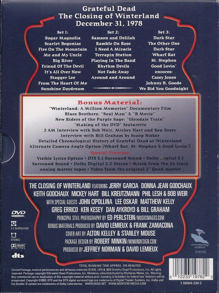 The Grateful Dead : The Closing Of Winterland December 31, 1978 (2xDVD-V, Multichannel)
