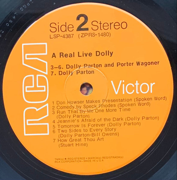Dolly Parton : A Real Live Dolly (LP, Album, Hol)