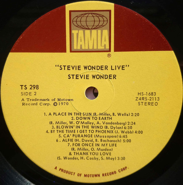 Stevie Wonder : Stevie Wonder Live (LP, Album)