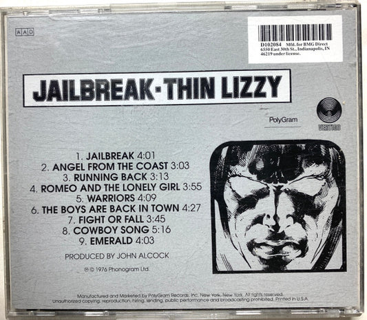 Thin Lizzy : Jailbreak (CD, Album, Club, RE)