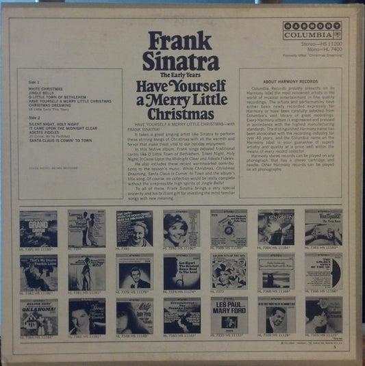 Frank Sinatra : Have Yourself A Merry Little Christmas (LP, Comp, RE)