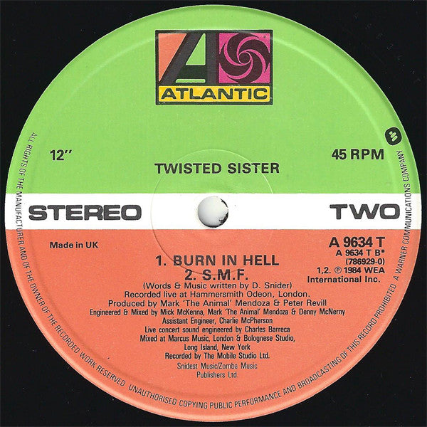 Twisted Sister : I Wanna Rock (12", Single)