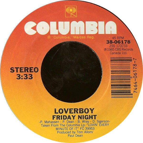 Loverboy : Heaven In Your Eyes (7", Single, Styrene, Car)