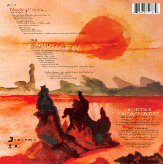 Jimi Hendrix : Bleeding Heart (7", Single, Ltd)