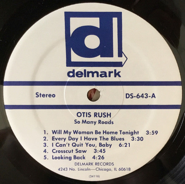 Otis Rush : So Many Roads (Live In Concert) (LP, Album, RE)