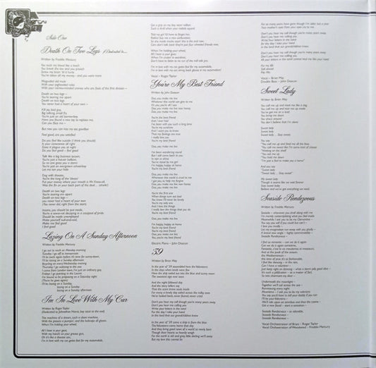 Queen : A Night At The Opera (LP, Album, RE, RM, RP, Emb)