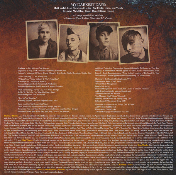 My Darkest Days : My Darkest Days (LP, Advance, Ltd)