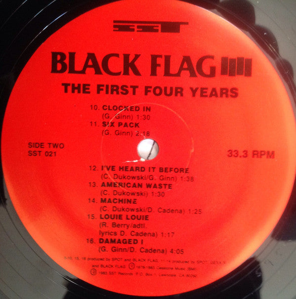 Black Flag : The First Four Years (LP, Comp, RP)