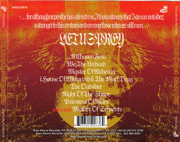 Electric Wizard (2) : Let Us Prey (CD, Album, RE)